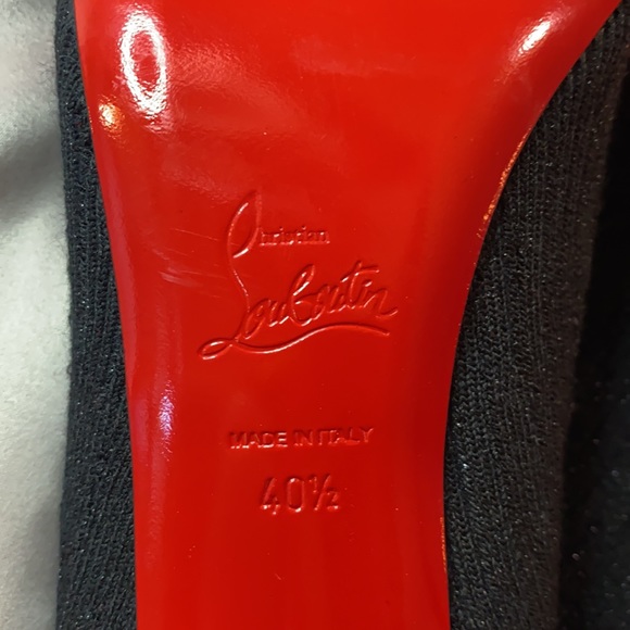 BRAND NEW Louboutin Sandrine Botta 80Tricot Lurex - Picture 7 of 12
